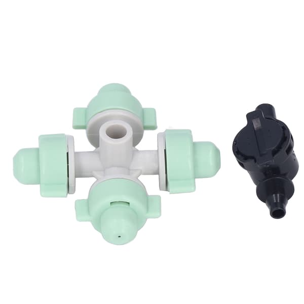 10 Set Cross Misting Spray Nozzle med 4/7mm Led Micro Irrigation Head för Gårdar Trädgårdssprinklers
