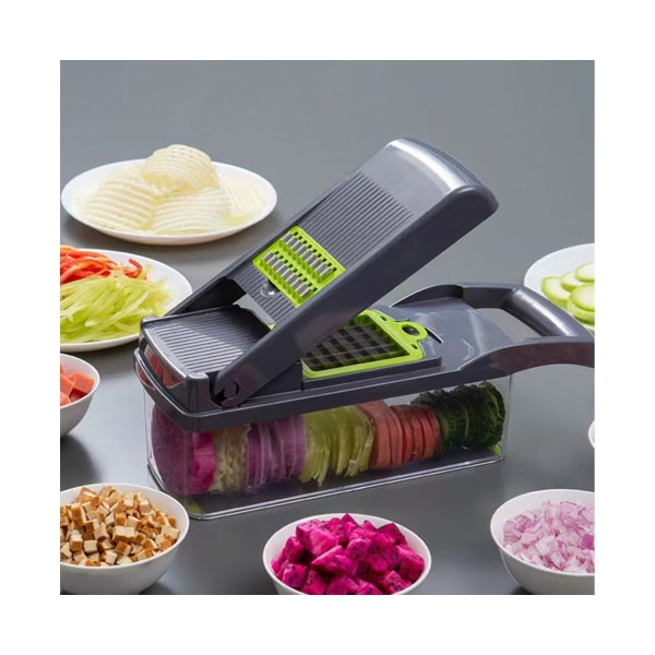 1 Set Bekväm Veggie Chopper High Hardness Bailer - Grå