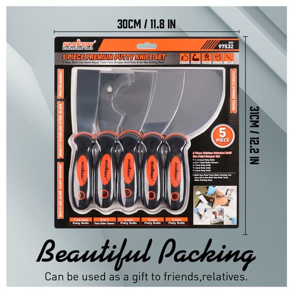 97532 5-delt spartelsæt i rustfrit stål 5 Piece Set