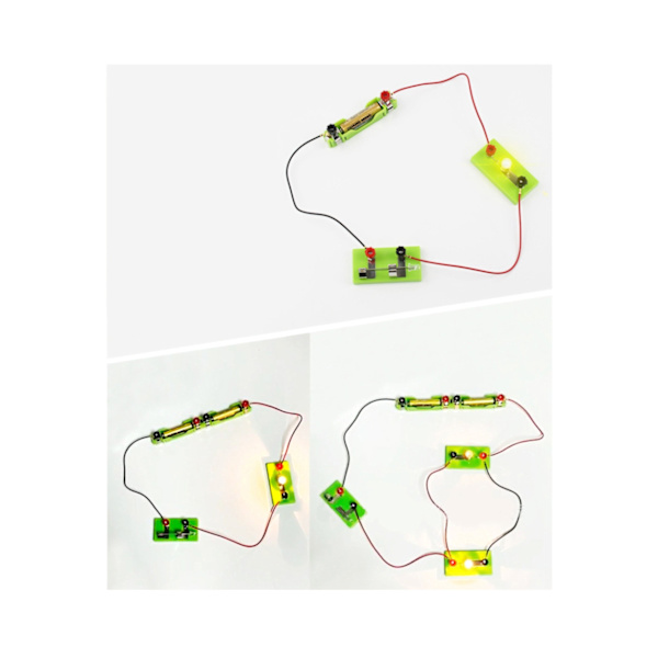 Elektrisk parallellkretsbelysning Liten glödlampa Fysik experimentutrustningssats