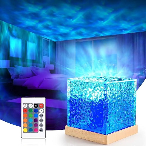 Galaxy Projektorlampe for Soverom - Sensorisk lys med 16 farger, Projektor Nattlys for Bedroo