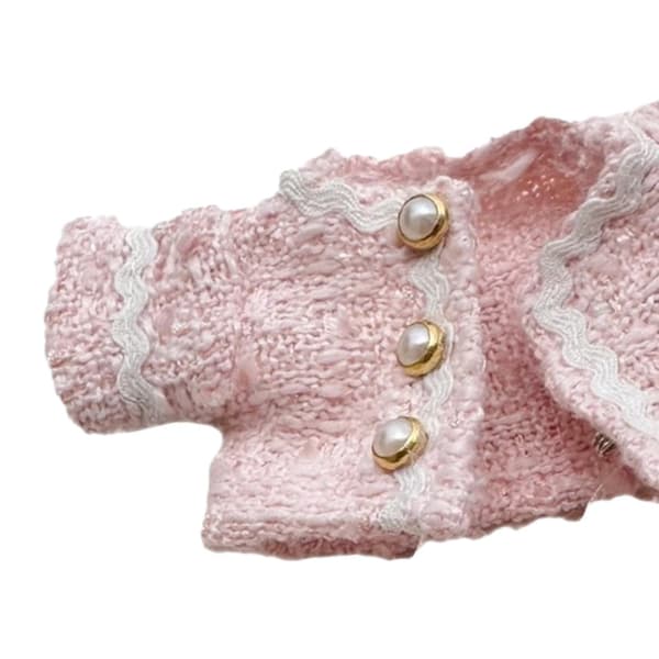 Dockklädesset Flickdocka Kläder DIY Dockleksak för Samlarhänge Docka pink length 11cm
