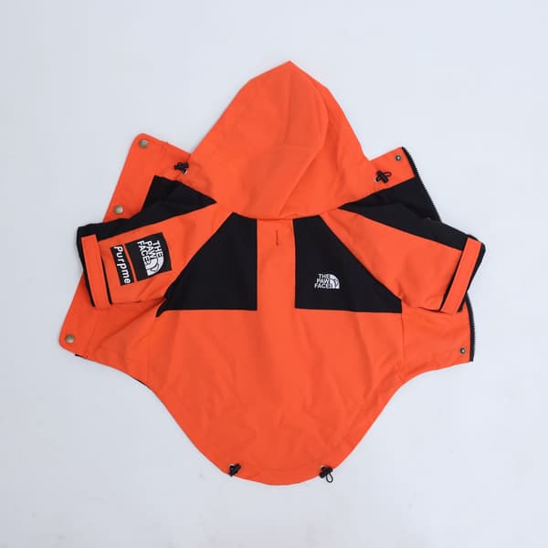 Koiran lämmin tuulenpitävä takki, vedenpitävä, lemmikkivaatteet ulkoiluun Orange M