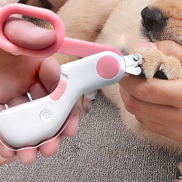 Kattnagelklippare, LED-nagelklippare för husdjur, Hundnagelklippare, Nagelklippare för husdjur, Fil - Professionella och säkra elektriska nagelklippare för husdjur