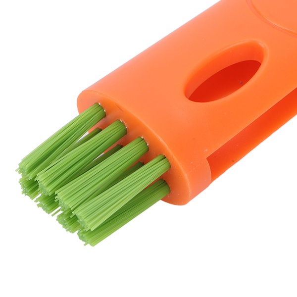 5 stk. Razor Rengøringsbørste Multifunktionel Bærbar Nylon Hårtrimmer Rengøringsbørste til Kop Plade Orange