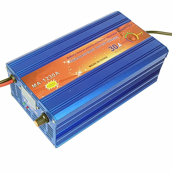 1230A 4-trinns blysyrebatterilader Blue EU Plug