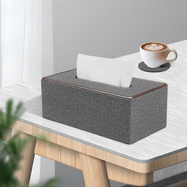 1 Läder Tissue Box, Rektangulär Tissue Box