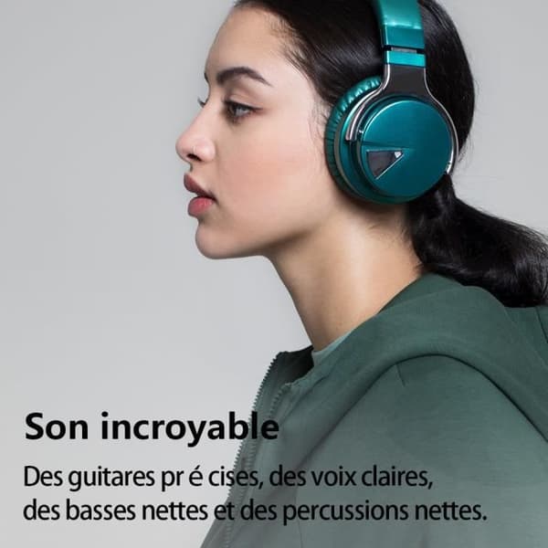 COWIN E7 Grønne Bluetooth-hodetelefoner - Trådløst hodebånd - God lydopplevelse