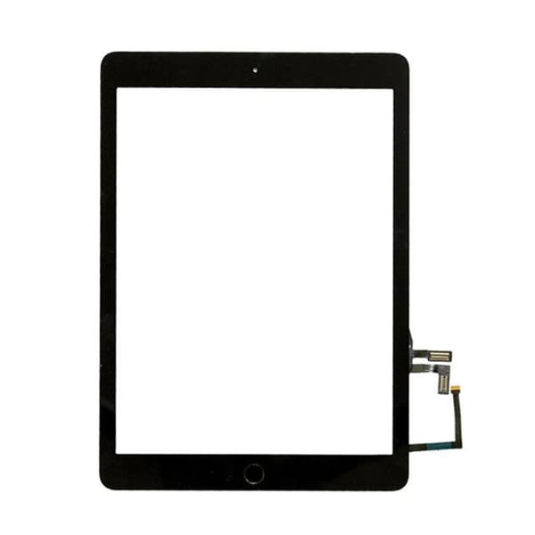 Touch Screen Digitizer med Home Button Flex Kabel til iPad 5 9,7 tommer 2017 A1822 A1823-Dugt White