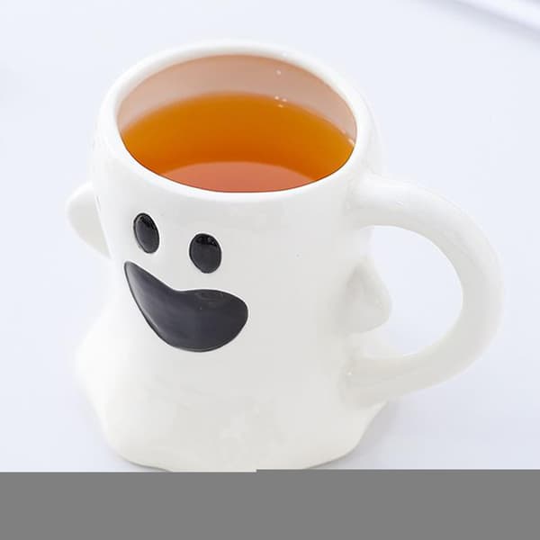 Halloween kaffemugg, kuslig gotisk keramikmugg, 400 ml, alternativ A