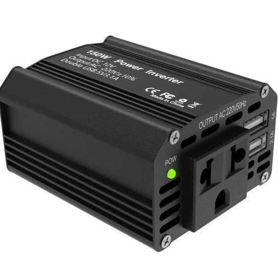 150W Bilstrømomformer 12V til 110V 220V med EU-stik Sort Red US Plug 110V