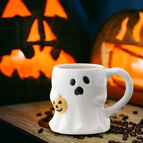 Spökmugg 400ml Keramisk Halloweenkopp, Alternativ B