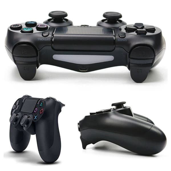 Trådløs Bluetooth P4 spillkontroller med bevegelsesvibrasjon for PC, mobil og konsollbruk Blue