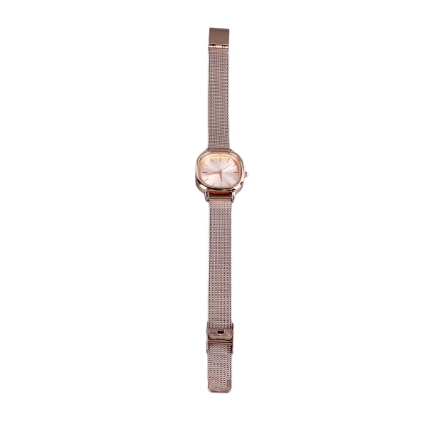 Kvinnor Guldplätering Watch Rostfritt stålband High Definition Snygg Gradient Urtavla Dekor Watch Rose Gold