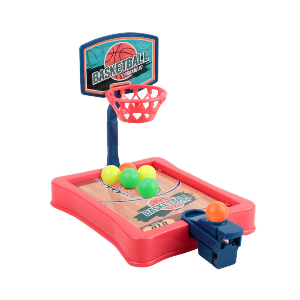 Bordsspel Basketboll Kreativ Pedagogisk Skrivbordsleksak Mini Interaktiv Leksak för Barn - Röd