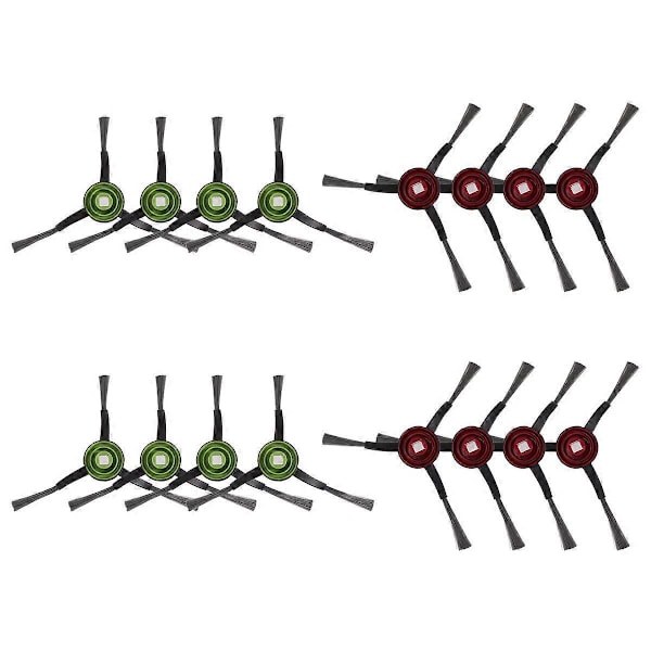 16 stk. sidebørster til ECOVAC OZMO T9 /T8 MAX T8 POWER T8 /N8 PRO robotstøvsuger tilbehør As shown