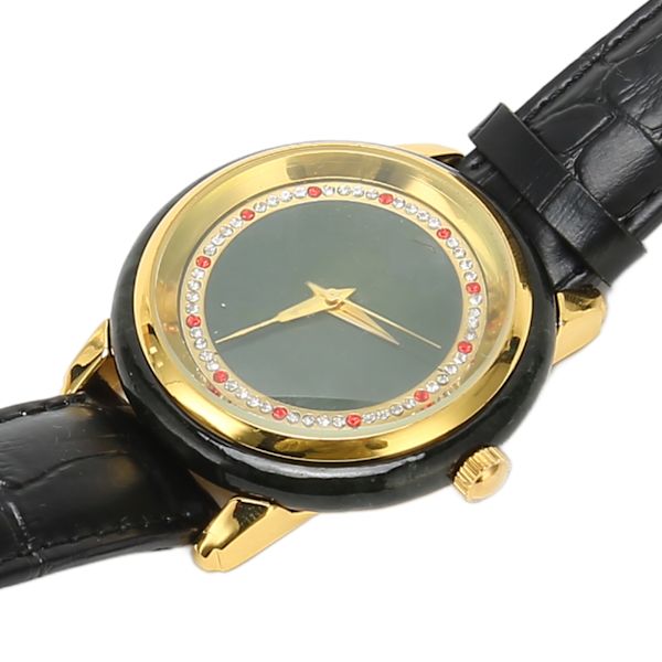 Män Quartz Movement Watch Fashionabel elegant watch med PU-läderrem för kontorsarbete