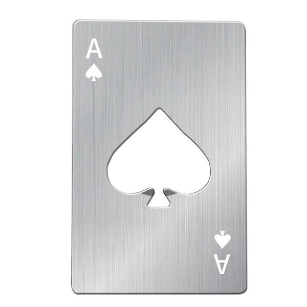 24 st Poker Flasköppnare, ölöppnare i rostfritt stål, bröllopspresent Ölflasköppnare för kök, bar eller restaurang