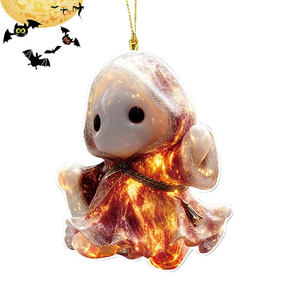 Halloween-spöke i akryl, 2D-dekoration för fest och högtid 3version