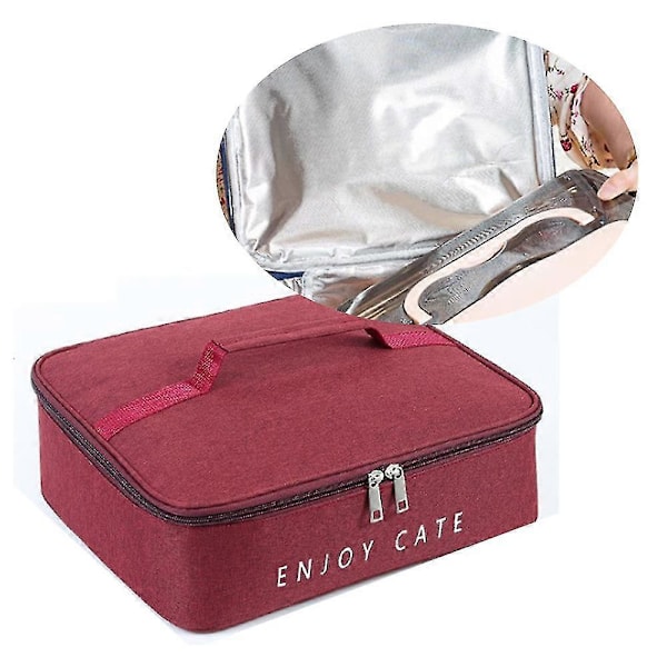 Bento Väska Lunchlåda Isolerväska red L