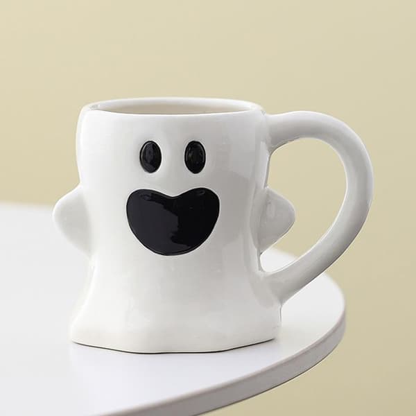 Halloween kaffemugg, kuslig gotisk keramikmugg, 400 ml, alternativ A