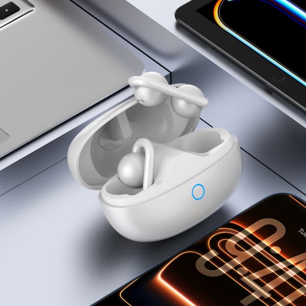 Pitkä akunkesto langattomat Bluetooth-kuulokkeet - Dugt White