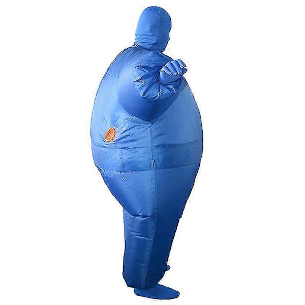 Uppblåsbar Helkroppsdräkt Kostym Vuxen Rolig Cosplay Klädsel Fest Leksak Gåva Blue