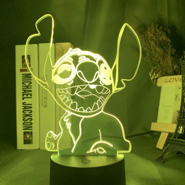 Stitch3D Färgglad nattlampa