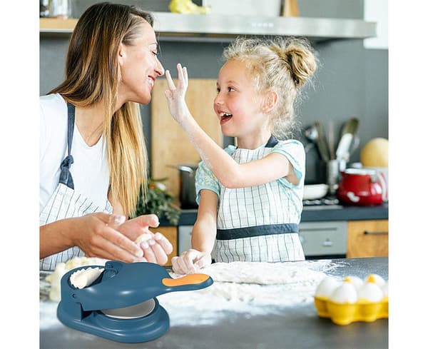 2-i-1 Dumpling Maker Køkken Dumpling Bageværktøj Dej Skind Fremstillingsværktøj Manuel Dumpling