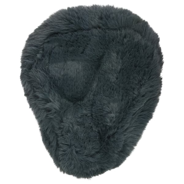 Mjukt sadelöverdrag i fleece, grå, extra plysch, elastiskt band, universell passform