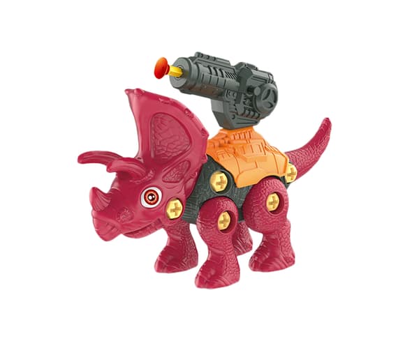 1 set säker dinosauriemodell föräldra-barninteraktion barn - röd