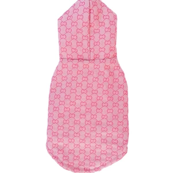 Ullväst för små, medelstora och stora hundar, bomullsrock, höst vinter, brun rosa Pink L