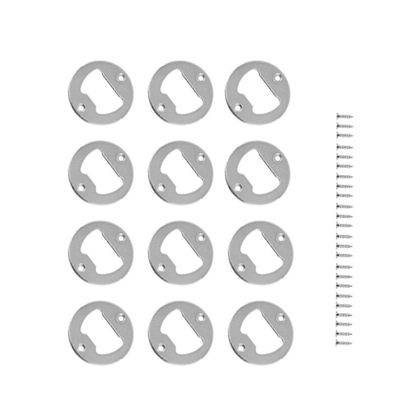 Manuell Multifunktionell Flasköppnare för Vuxna Hemanvändning 12-pack Silver 4X4X0.2CM