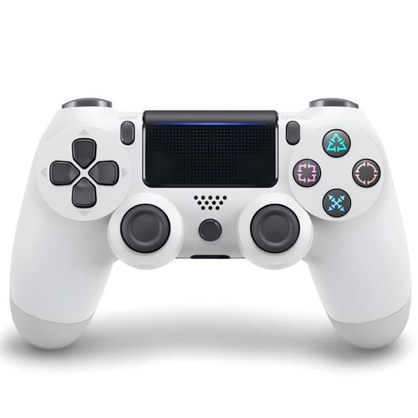 Trådløs Bluetooth P4-spilcontroller med bevægelsesvibration til pc, mobil og konsolbrug White