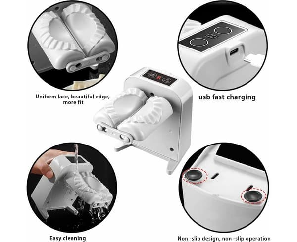 Automatisk elektrisk dumplingmaskin husholdningspresseform
