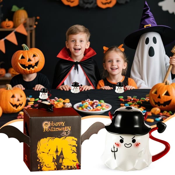 Halloween kaffemugg, keramikmugg, 201-300ml, alternativ A