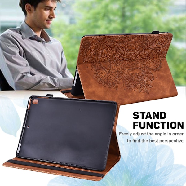 Lærnettbrettveske for Lenovo Tab M11 / Xiaoxin Pad 11 2024 Brown