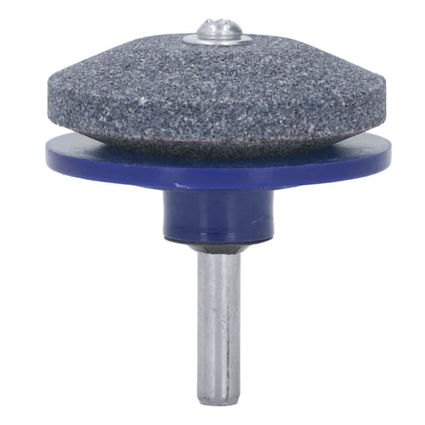 2 stk. gressklipperbladslipere i rustfritt stål ABS Drillbladtilbehør for hagegårdsplass blå