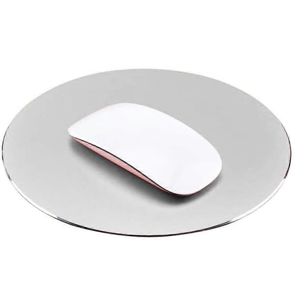 Rund musmatta i aluminiumlegering - Silver|Musmatta
