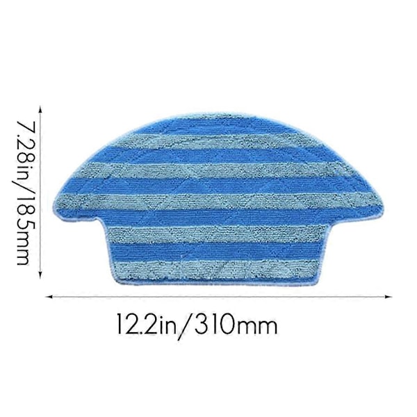 Moppeklud Magic Tape Udskiftning til Chuwi iLife V55 Pro Smart Robotstøvsuger Reservedele Blue