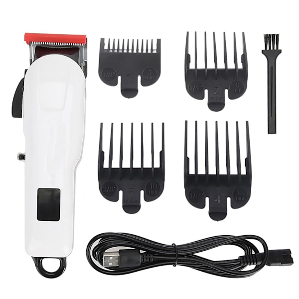 Trådlös USB-hårklippare Trimmer Uppladdningsbar Elektrisk Hårklippningsmaskin Cutter Clipper