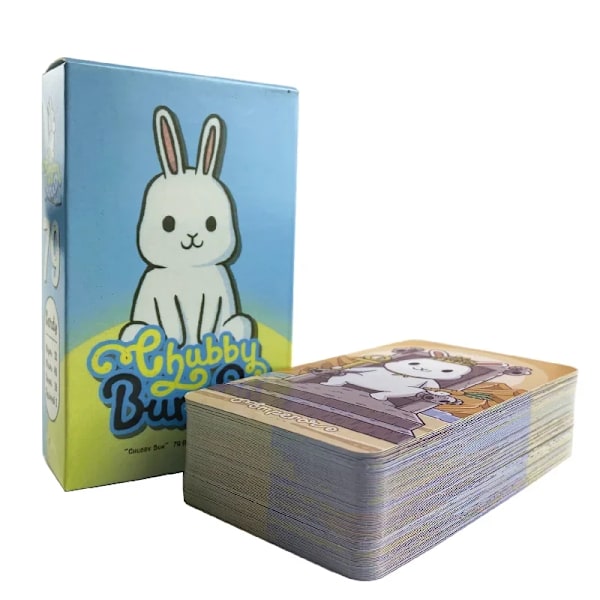 Chubby Bun Tarot Version V2 Kanin Oracle Kort Kanin Tarot Sjovt Kortspil Brætspil Til Familie og Venner Fest