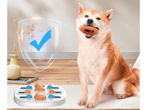 Hundepuslespil, godbidsdispenserende snusespil, interaktivt logikpuslespil til hunde