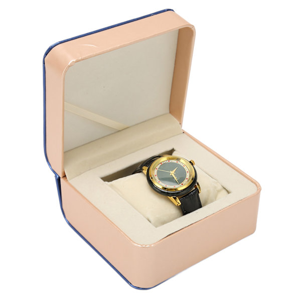 Män Quartz Movement Watch Fashionabel elegant watch med PU-läderrem för kontorsarbete
