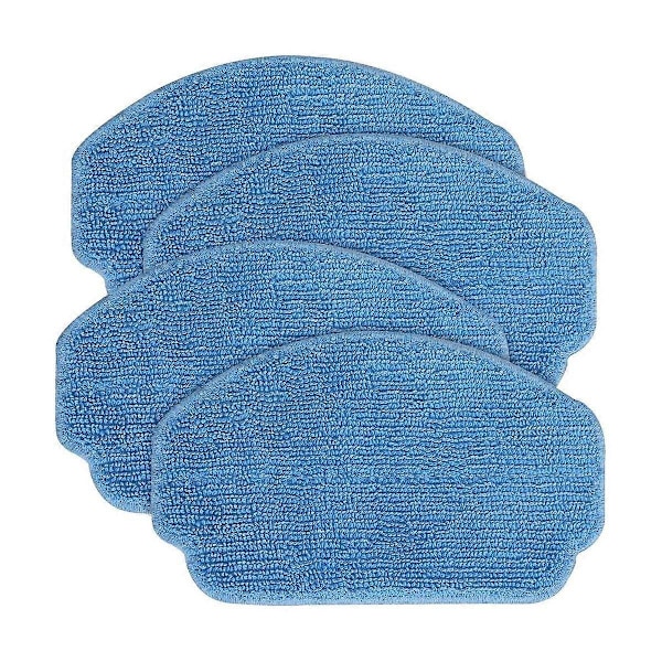 4 stk. M0P Pads Udskiftningsmoppe til BR150 BR151 Robotstøvsuger Blue