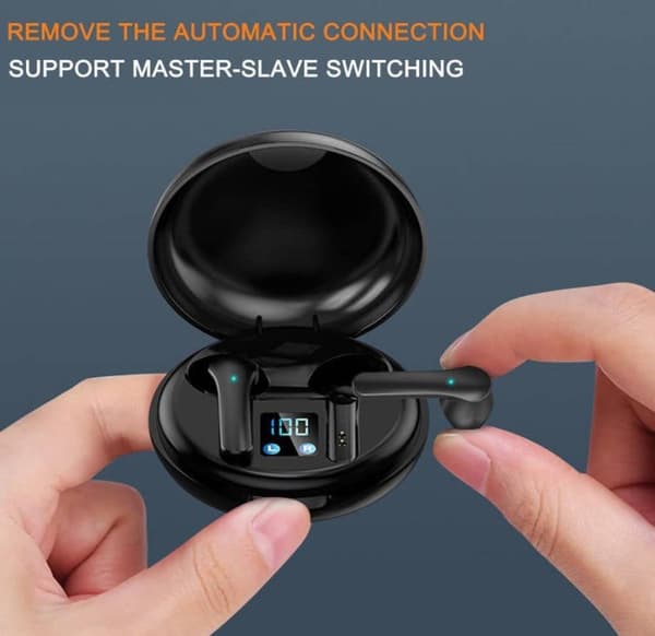 JS82 Trådløse Bluetooth-ørepropper med mikrofon-Dugt