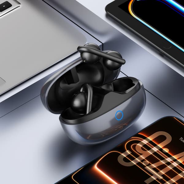 Pitkä akunkesto langattomat Bluetooth-kuulokkeet - Dugt Black