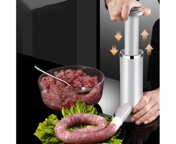 Stor korvmaskin kolvdesign hemlagad köttkvarn
