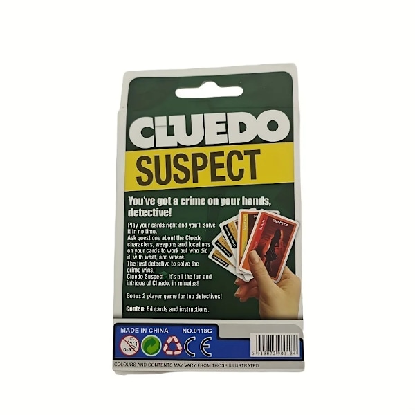Nyaste Cluedo Kortspel Klassiskt Mysterie Spel Underhållning Multiplayer Interaktiva Kort Brädspel Kort