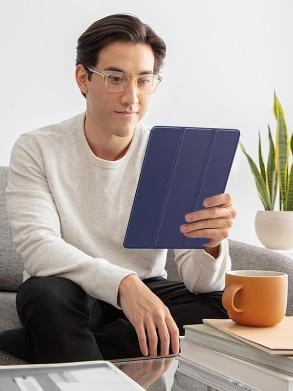 Tri-Fold Tabletcover til Xiaomi Redmi Pad 2 Pro 12.1\", Premium PU, Ridsefast, Sort